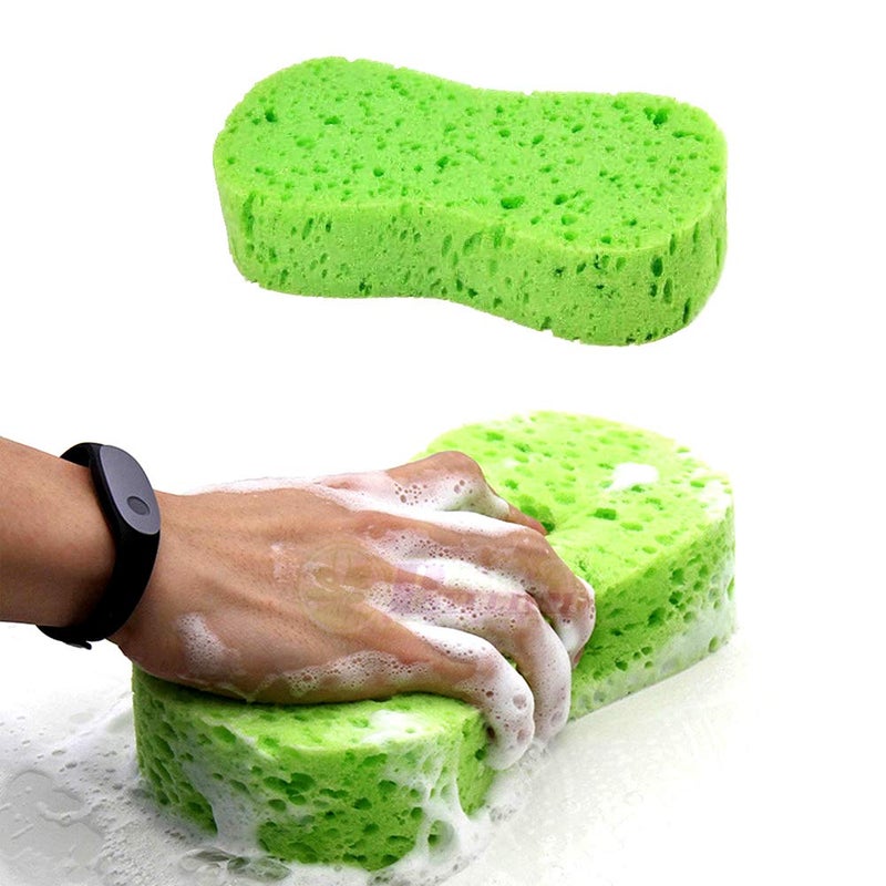 SteelFever 5 Pack Car Wash Sponges, 8.7" x 4.4" x 1.8" Multi-Functional Large Cleaning Sponges Kitchen Handy Wash Extra Thick Scrubber Kit - Image 5